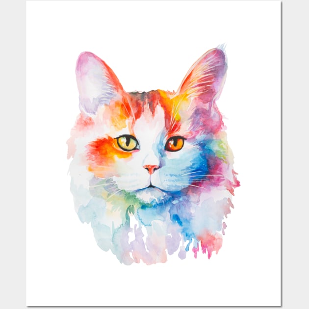 Turkish Van Cat Wall Art by MariDein